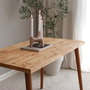 Hanah Home Escritorio de Estudio Roble 110x73x60cm, Madera Maciza Pino y Haya, Diseño Moderno y Funcional